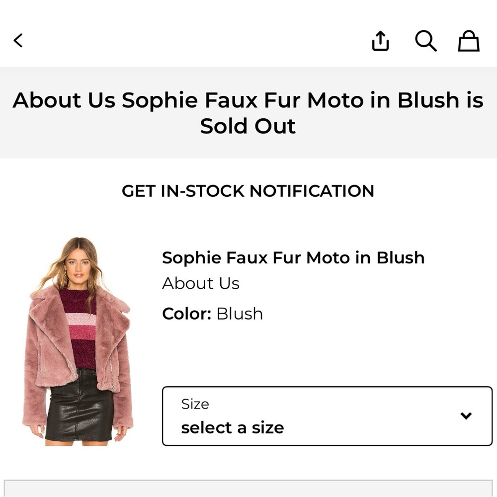 Revolve Teddy Jacket In Blush - image 2